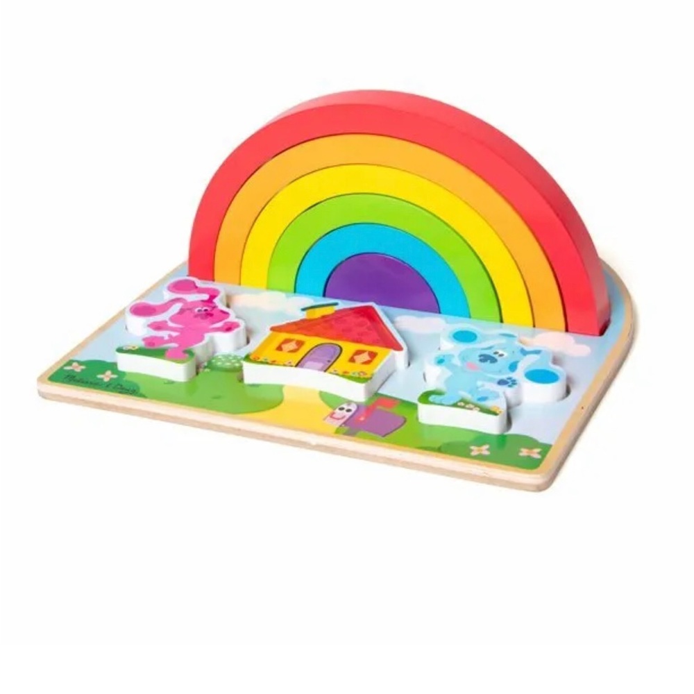 Melissa & Doug Nickelodeon Blue’s Clues wooden rainbow stacking puzzle - Picture 3 of 7